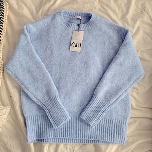 Light Blue oversized knit sweater